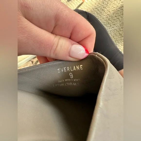 Everlane the artist Slip in Chunky Heel Mules sz 9 NWOB - Picture 8 of 8